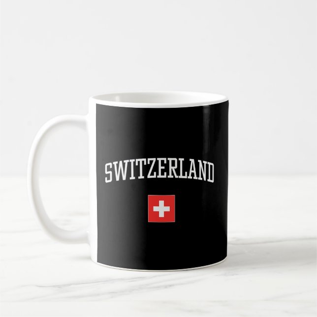 Mug Drapeau De La Suisse Aimez Votre Pays (Gauche)