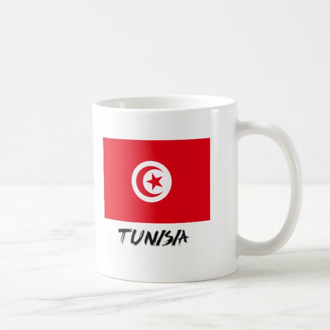 Mug Drapeau de la Tunisie (Droite)
