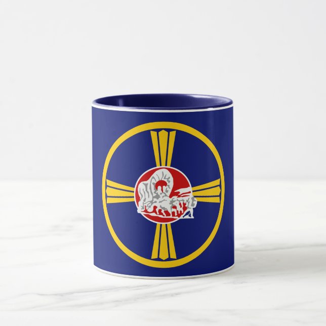 Mug Drapeau de la ville d'Omaha (Nebraska) (Centre)