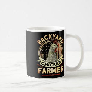 Mug Drapeau de l'agriculteur de poulet jardin 4 juille