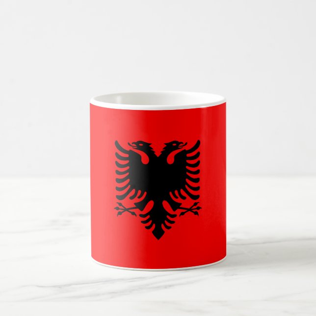 Mug Drapeau de l'Albanie (Centre)