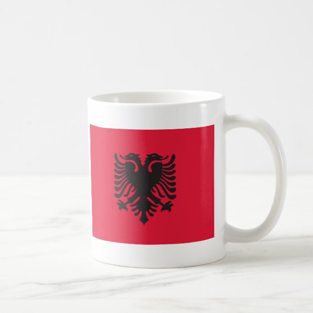 Mug Drapeau de l'Albanie (Droite)