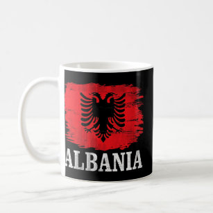 Mug Drapeau De L'Albanie vintage Pour L'Albanie