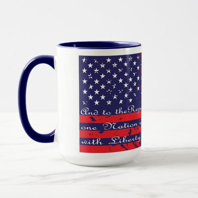 Mug Drapeau de l'Allégeance USA (Gauche)