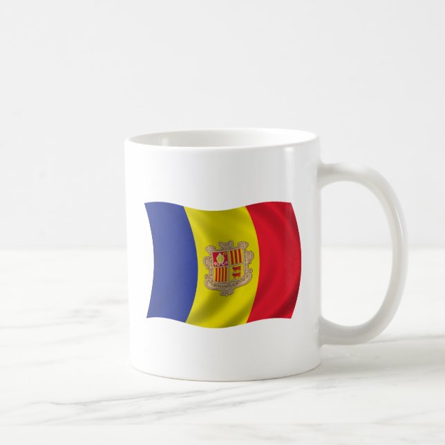 Mug Drapeau de l'Andorre (Droite)