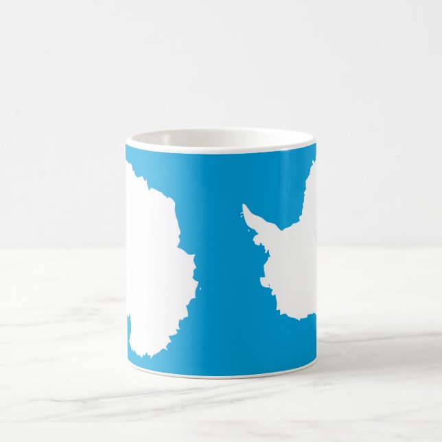 Mug Drapeau de l'Antarctique en céramique (Centre)