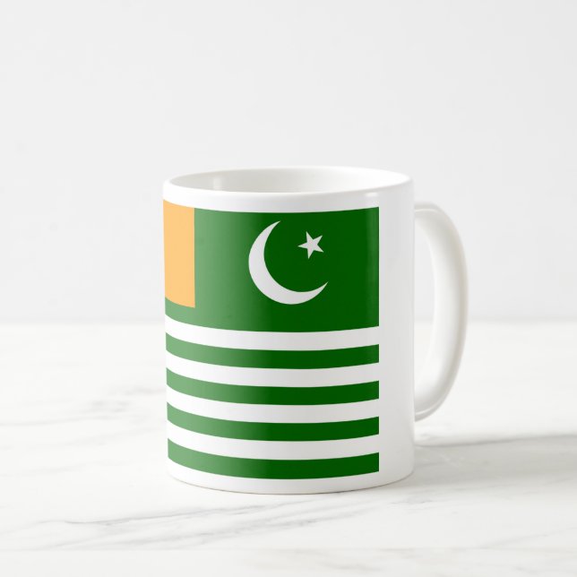 Mug Drapeau de l'Azad Cachemire (Devant droit)