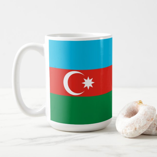 Mug Drapeau de l'Azerbaïdjan (Avec donut)