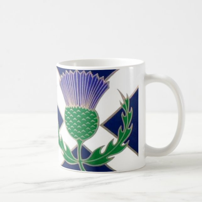 Mug Drapeau de l'Ecosse et de chardon (Droite)