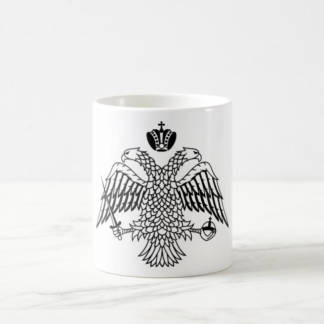 Mug Drapeau de l'Eglise orthodoxe grecque Mont Athos r (Centre)