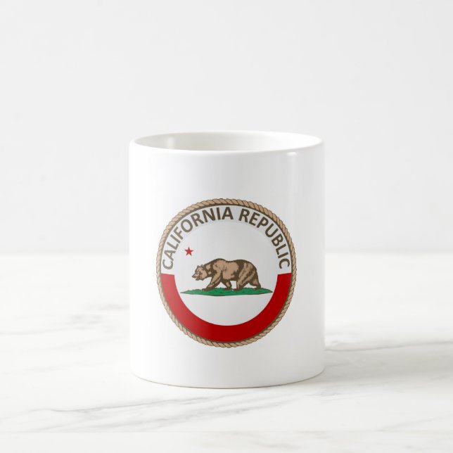 Mug Drapeau de l'État de Californie (Centre)