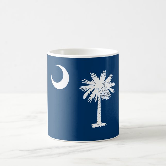 Mug Drapeau de l'État de Caroline du Sud (Centre)