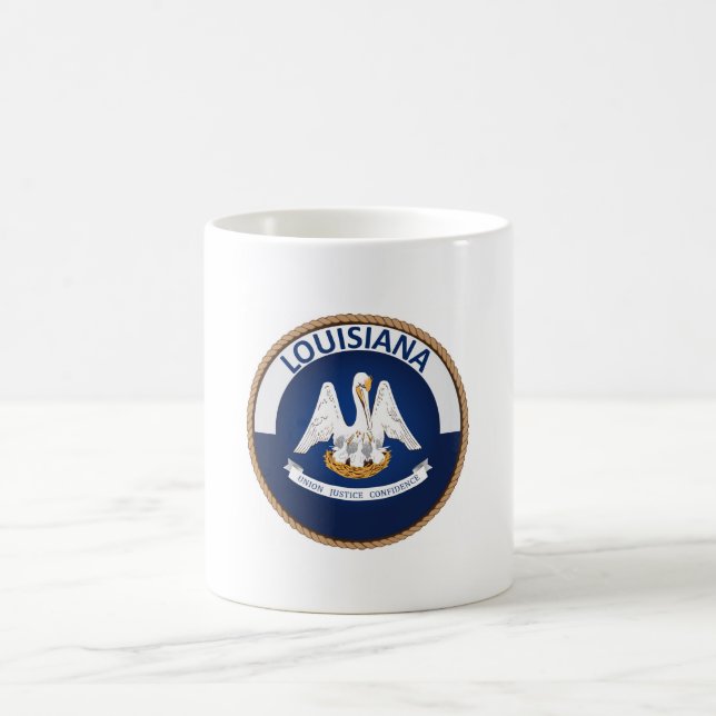 Mug Drapeau de l'État de Louisiane (Centre)