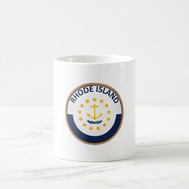 Mug Drapeau de l'État de Rhode Island (Centre)