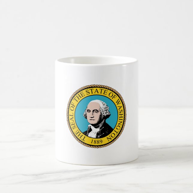 Mug Drapeau de l'État de Washington (Centre)
