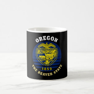 MUG DRAPEAU DE L'ÉTAT DU BEAVER D'OREGON
