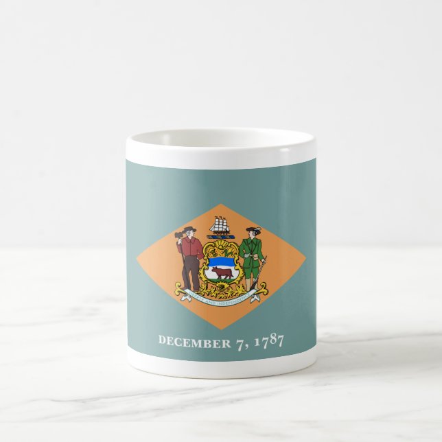 Mug Drapeau de l'État du Delaware, The Diamond US Stat (Centre)