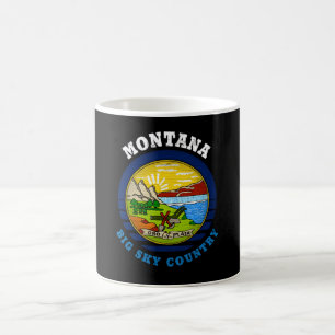 MUG DRAPEAU DE L'ÉTAT DU GRAND CIEL DE MONTANA