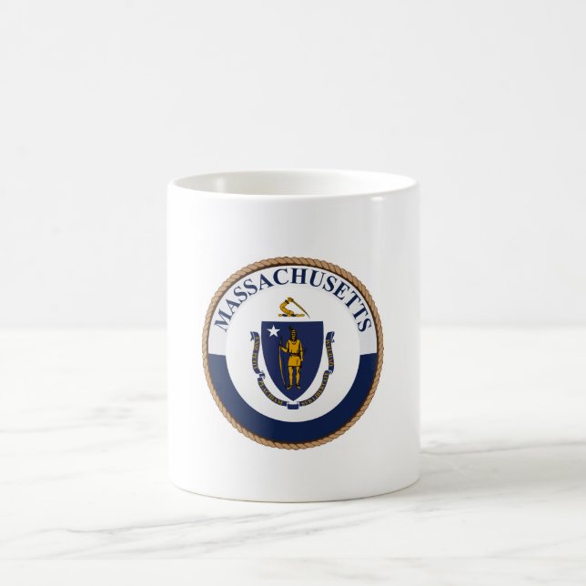 Mug Drapeau de l'État du Massachusetts (Centre)