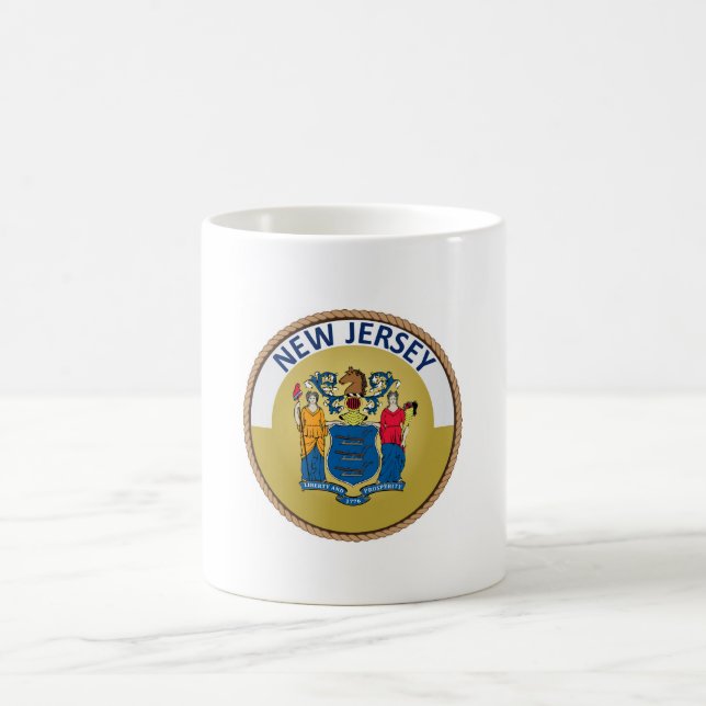 Mug Drapeau de l'état du New Jersey (Centre)