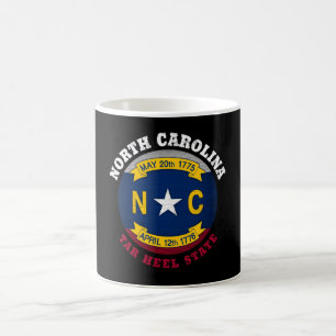 MUG DRAPEAU DE L'ÉTAT DU TROU DE LA CAROLINE DU NORD