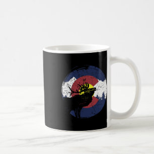 Mug Drapeau de l'État Rétro Colorado Montagnes Rocheus
