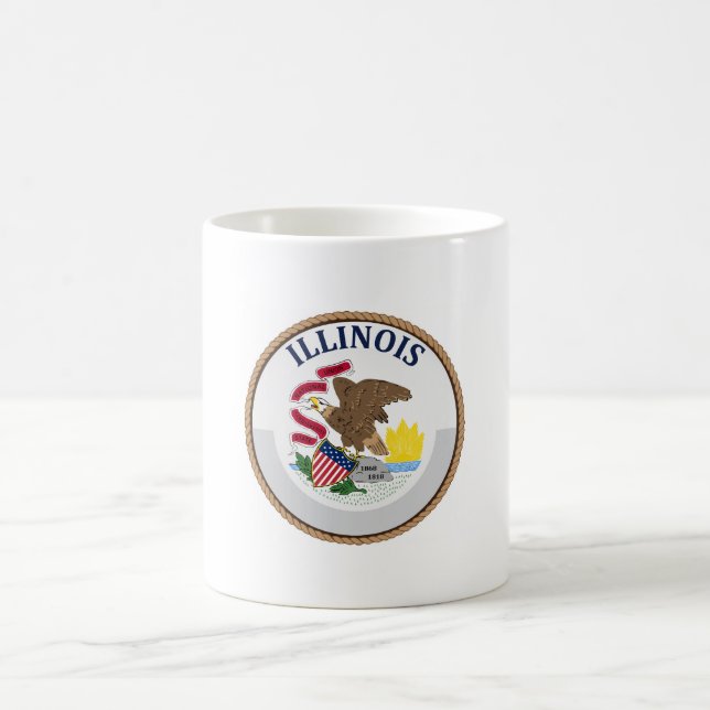 Mug Drapeau de l'Illinois (Centre)