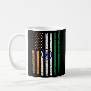 Mug Drapeau de l'Inde des Etats-Unis 4 juillet Inde pa