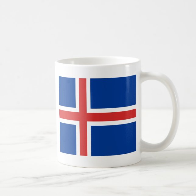 Mug Drapeau de l'Islande (Droite)
