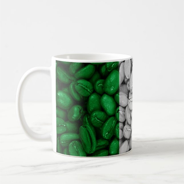 Mug Drapeau de l'Italie avec du café (Gauche)