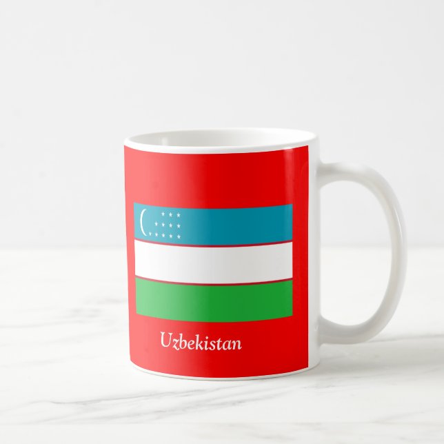 Mug Drapeau de l'Ouzbékistan (Droite)