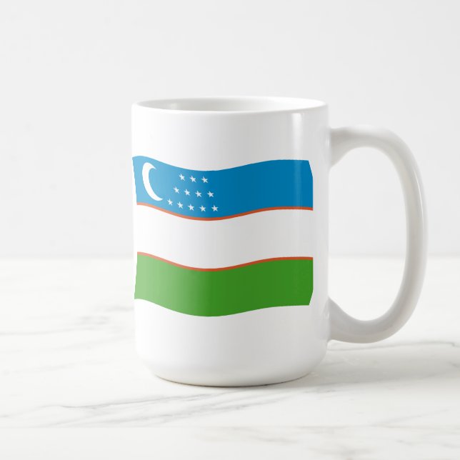 Mug Drapeau de l'Ouzbékistan (Droite)