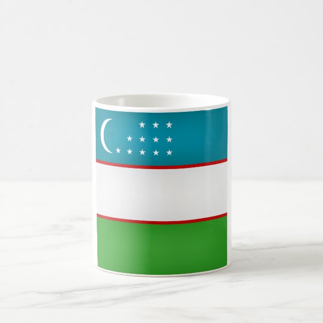 Mug Drapeau de l'Ouzbékistan cool (Centre)