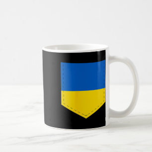 Mug Drapeau de l'Ukraine avec poche de drapeau ukraini