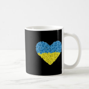 Mug Drapeau de l'Ukraine Cœur Abstrait Hommes Femmes E