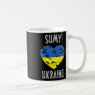 Mug Drapeau de l'Ukraine Cœur Ville de Soumy