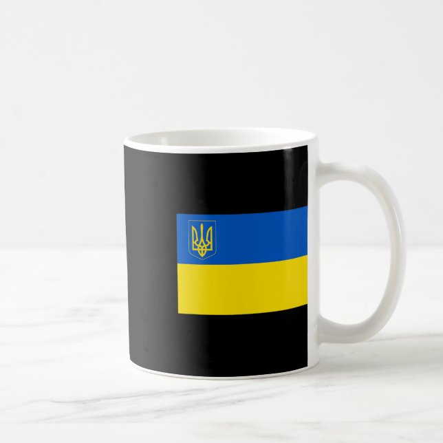 Mug Drapeau de l'Ukraine Drapeau national ukrainien  (Droite)