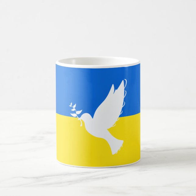 Mug Drapeau de l'Ukraine Les cafés soutiennent la colo (Centre)