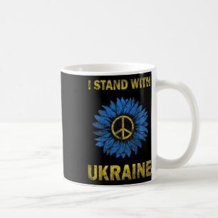 Mug Drapeau de l'Ukraine Tournesol Je suis avec l'Ukra