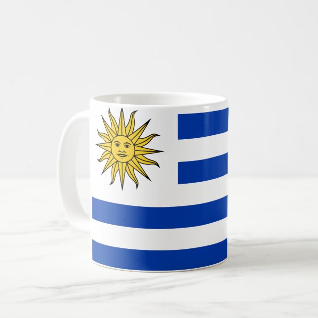 Mug drapeau de l'Uruguay (Devant gauche)