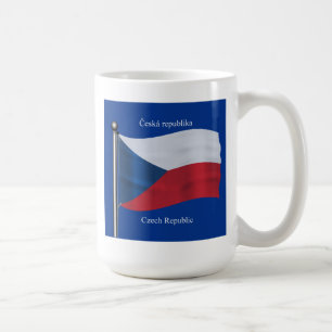 Mug Drapeau de ondulation de la République Tchèque