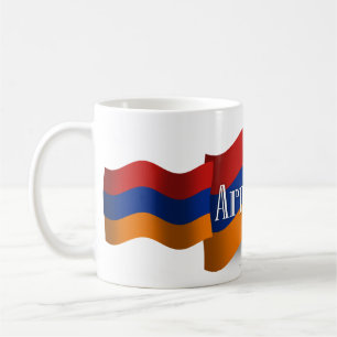 Mug Drapeau de ondulation de l'Arménie