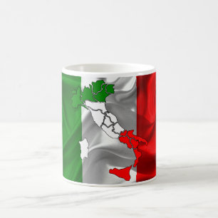 Mug Drapeau de ondulation italien