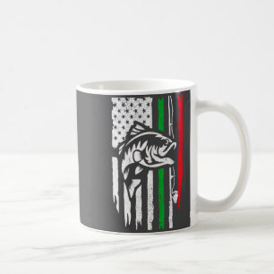 Mug Drapeau de pêche italien américain B pour pêcheur 