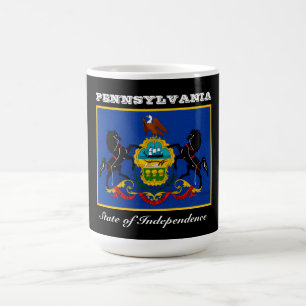 Mug Drapeau de Pennsylvanie et slogan