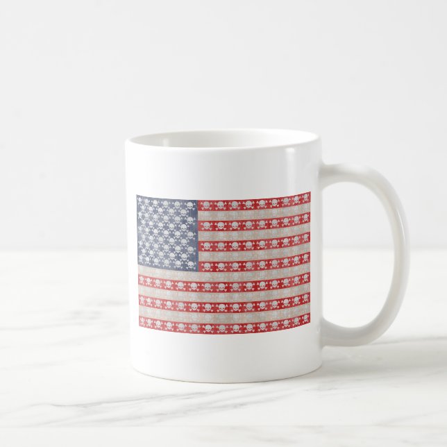 Mug Drapeau de pirate américain (Droite)