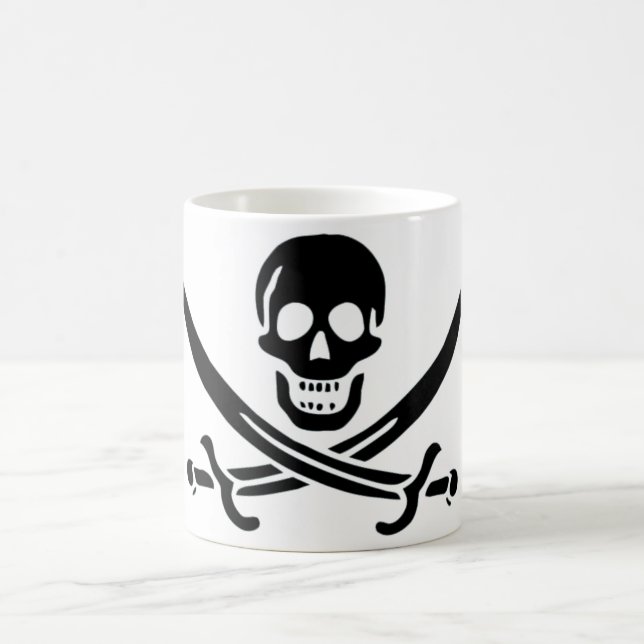 Mug Drapeau de pirate authentique de Jack Rackam (Centre)