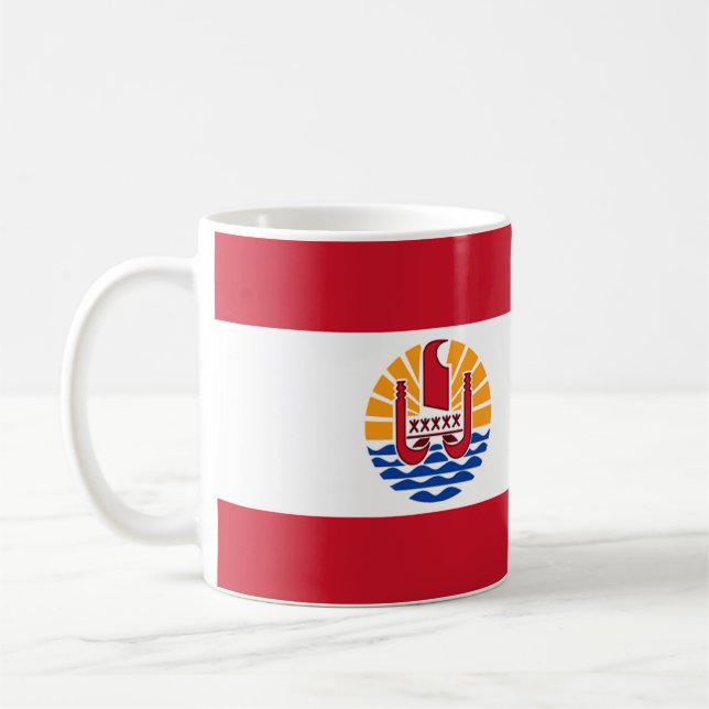 Mug Drapeau de Polynésie française (Gauche)