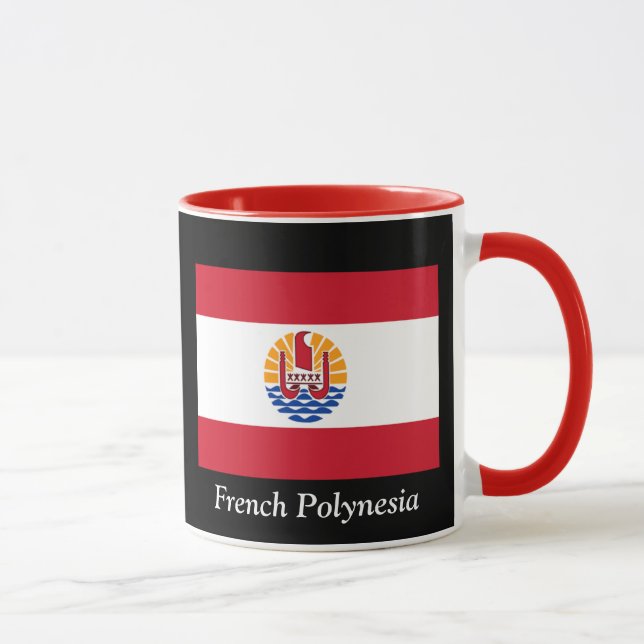 Mug Drapeau de Polynésie française (Droite)