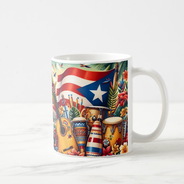 Mug Drapeau de Porto Rico (Droite)